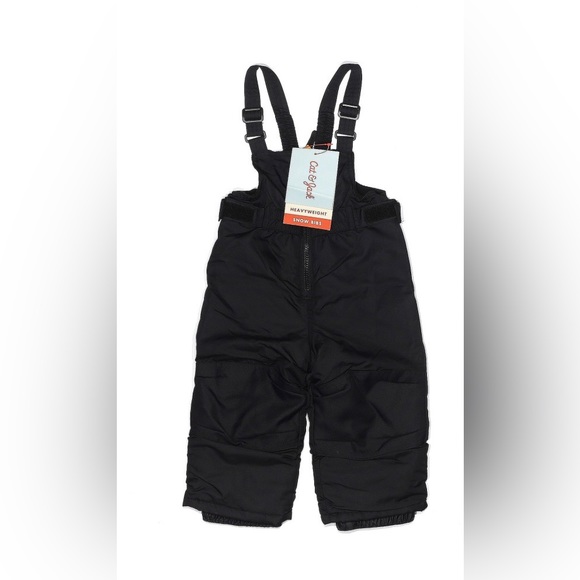 NWOT Cat & Jack Black Snow Pants w/ Bib size 12 Mo - Picture 2 of 5